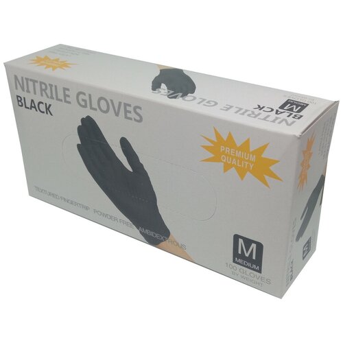    100(50) Nitrile Gloves, ,  M,  450  Wally Plastic