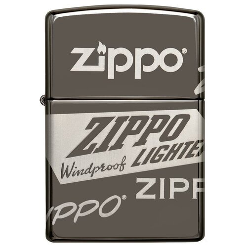    ZIPPO Classic 49051 ZIPPO Logo Design   Black Ice -  ZIPPO 6660