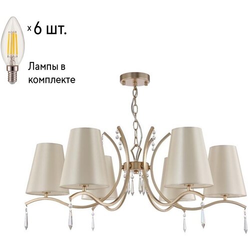   Crystal Lux   RENATA RENATA SP6 GOLD+Lamps E14  14900