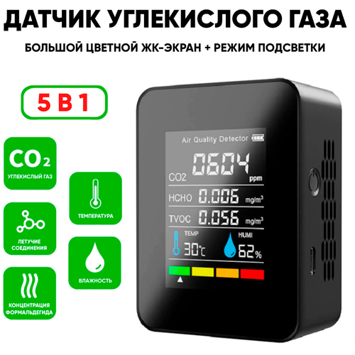    CO2, TVOC, HCHO,      5  1 3999