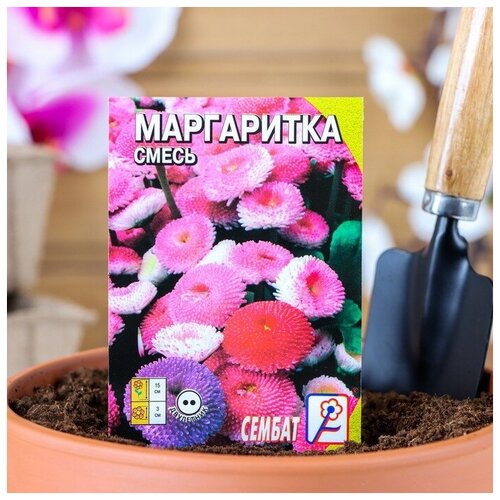 Сембат Семена цветов Маргаритка смесь, Дв, 0,05 г 156р