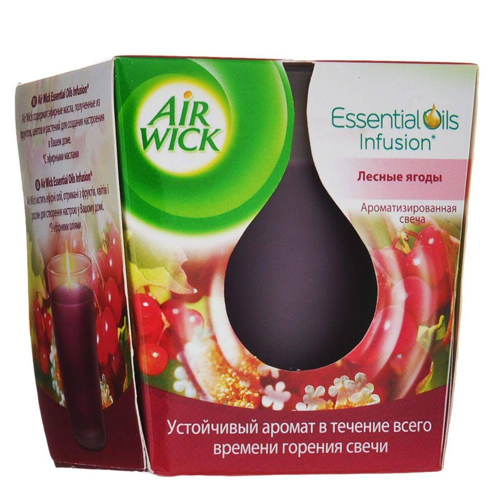 Airwick AIRWICK Ароматизированная свеча Лесные ягоды 105 гр 317р