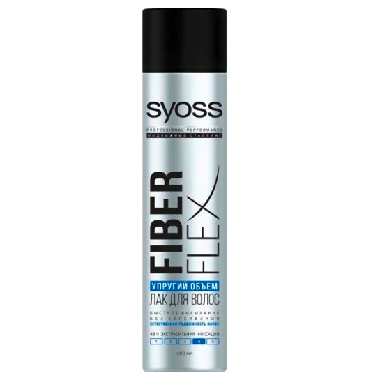 Syoss FiberFlex Упругий Объем лак для волос экстрасильной фиксации  400 мл 439р