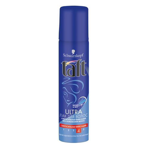Taft Лак для волос Ultra Сверхсильной фиксации 75мл 171р