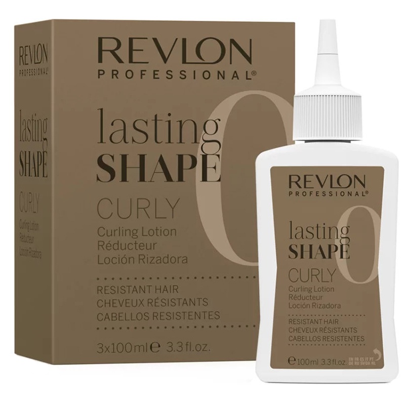 Revlon Lasting Shape Curly Лосьон 0 для химической завивки трудноподдающихся волос 3*100мл 1765р
