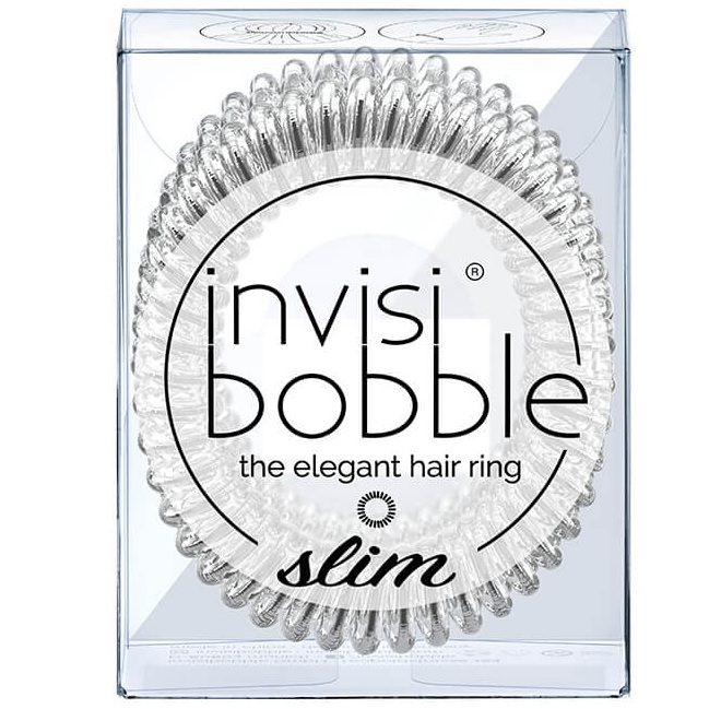 Invisibobble Резинка-браслет для волос SLIM Chrome Sweet Chrome мерцающий серебряный (3096) 380р