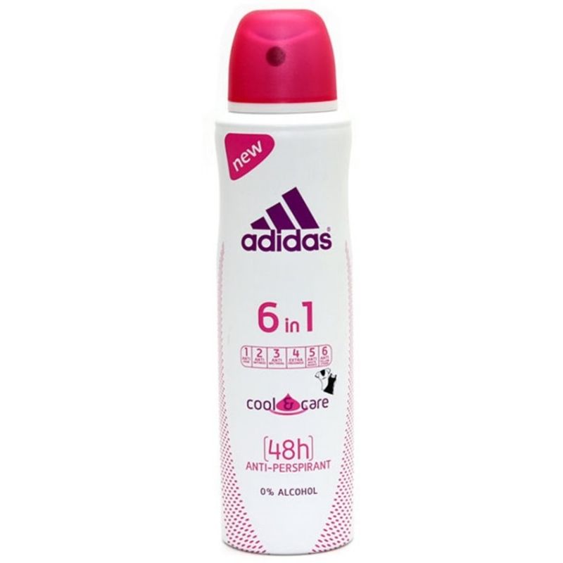 Adidas 6in1 Cool&Care дезодорант-антиперспирант спрей для женщин 150 мл 202р