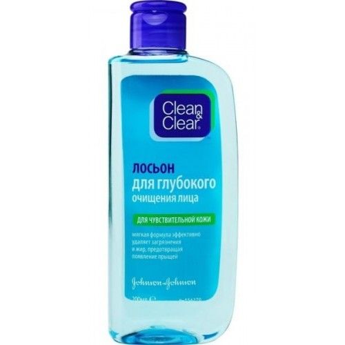 Clean&Clear Лосьон для глубокого очищения лица для чувствительной кожи 200мл 376р