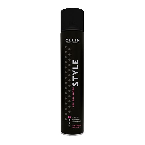 Оллин/Ollin Professional STYLE Лак для волос ультрасильной фиксации без отдушки 400мл 464р
