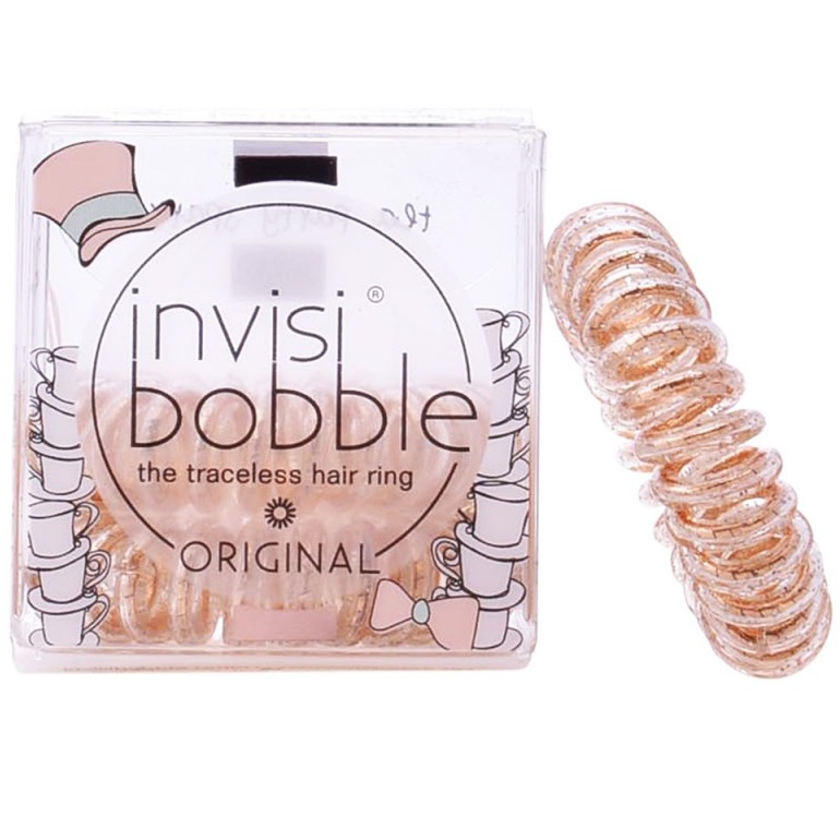 Invisibobble Резинка-браслет для волос ORIGINAL Tea Party Spark сияющий бронзовый (3105) 310р