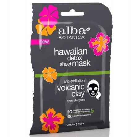 Alba Botanica Вулканическая гавайская маска Detox Micro-Extraction Sheet Mask 15г 500р