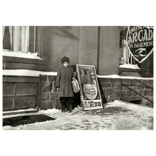       (A child with newspapers) 43. x 30. 1290