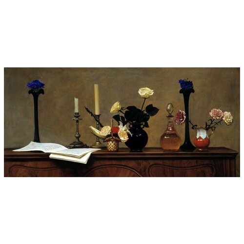       (Flowers on the piano)   65. x 30. 1770