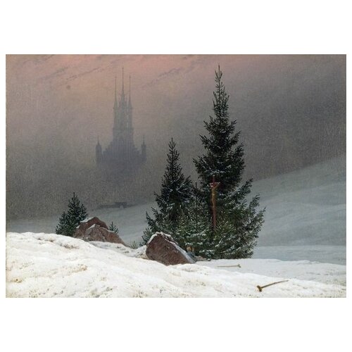      (Winter Landscape) 1    56. x 40. 1870