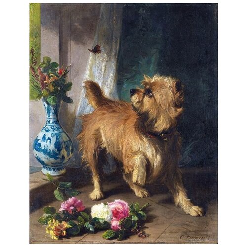       (Dog with butterfly)   50. x 64. 2370