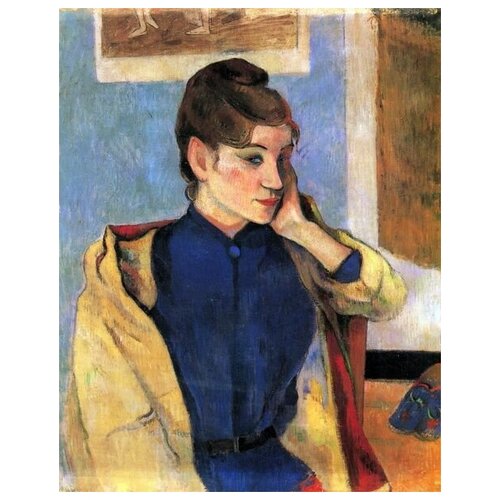      ,     (Portrait of Madelaine Bernardbi, sister of the artist Emile Bernard)   30. x 38. 1200