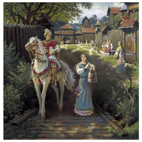         (Alyosha Popovich and Helen Beauty)   30. x 30. 1000