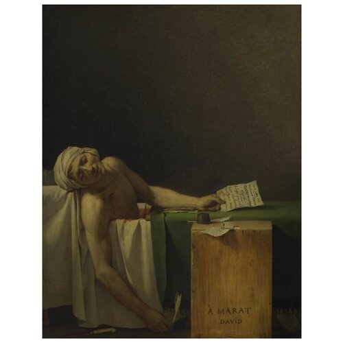      (1793) (Marat Assassinated)  - 40. x 52. 1760