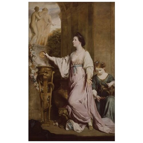          (1763-1765) (Lady Sarah Bunbury Sacrificing to the Graces)   30. x 48. 1410