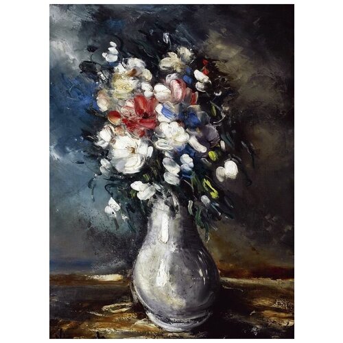        (Bouquet in white vase) 3   40. x 55. 1830
