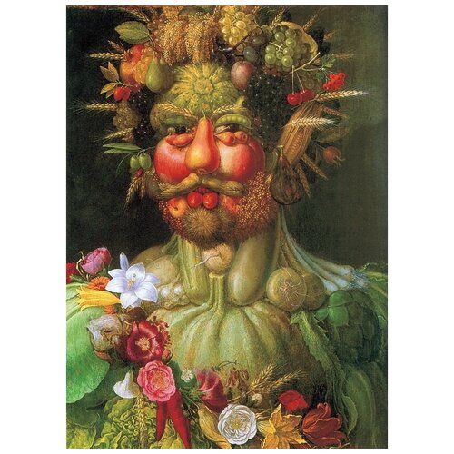       II    (Portrait of Emperor Rudolf II in the form of Vertumna)   50. x 69. 2530