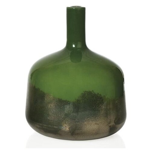 Ba, 23,5x19x19 . Bottle Green Glass Andrea House 7586