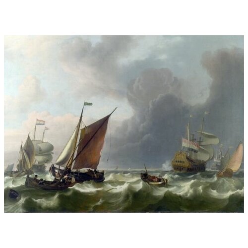      (Dutch Men-of-war off Enkhuizen)   54. x 40. 1810