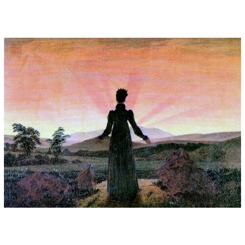       (The woman at sunset)    56. x 40. 1870