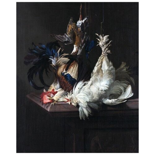       (Still life with bird)    40. x 49. 1700