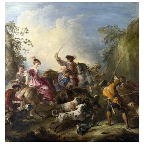       (The Boar Hunt)   40. x 42. 1510