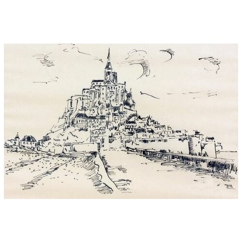     - (The Mount Saint Michel)   45. x 30. 1340