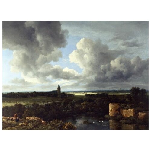          (A Landscape with a Ruined Castle and a Church) и   40. x 30. 1220