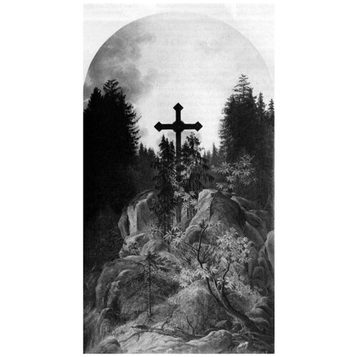       (Cross in the Mountains) 2    40. x 73. 2300