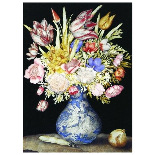        (Giovanna Garzoni flowers in a chinese)   50. x 69. 2530