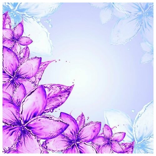      (Purple flowers) 3 30. x 30. 1000