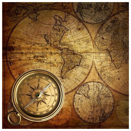       (Map and compass) 11 40. x 40. 1460