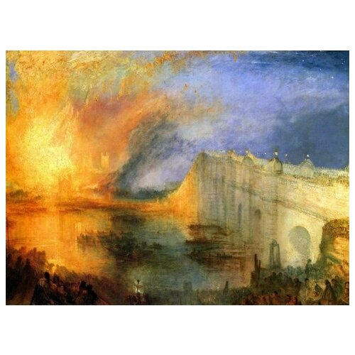       (The Burning of the Houses of Parliament) Ҹ  67. x 50. 2470