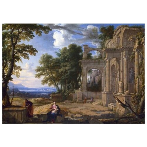         ( Landscape with the Rest on the Flight into Egypt) 1   71. x 50. 2580