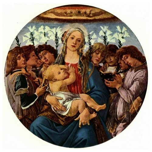         (Madonna with eight singing angels)   50. x 50. 1980