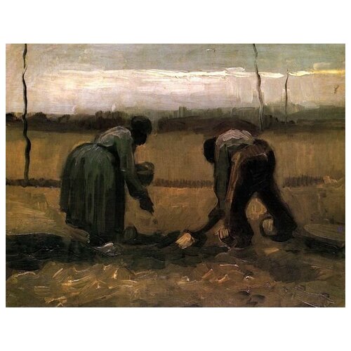        (Peasant and Peasant Woman Planting Potatoes)    64. x 50. 2370