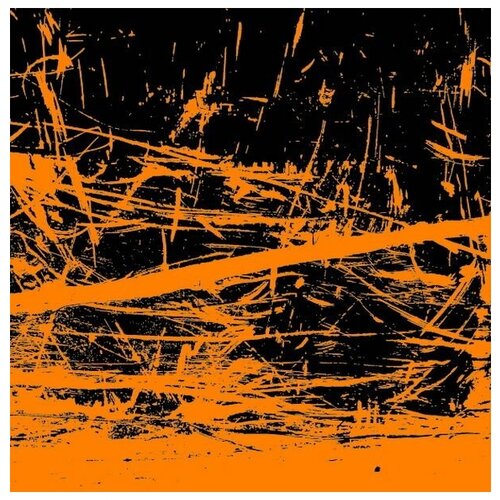        (Composition in orange color) 40. x 40. 1460